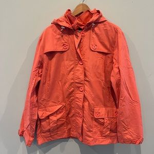 Lands End Windbreaker Coral